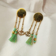 Load image into Gallery viewer, Earring Stud Circle and Charm
