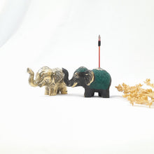 Load image into Gallery viewer, Brass Incense Holder Elephant
