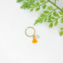 Load image into Gallery viewer, Ring Charm Pearl Tassel
