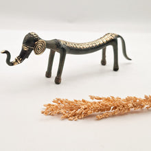 Load image into Gallery viewer, Brass Decor Tribal Elephant

