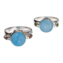 Load image into Gallery viewer, Ring Round Gemstone
