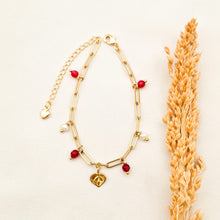 Load image into Gallery viewer, Bracelet Charm Pearl and Stone
