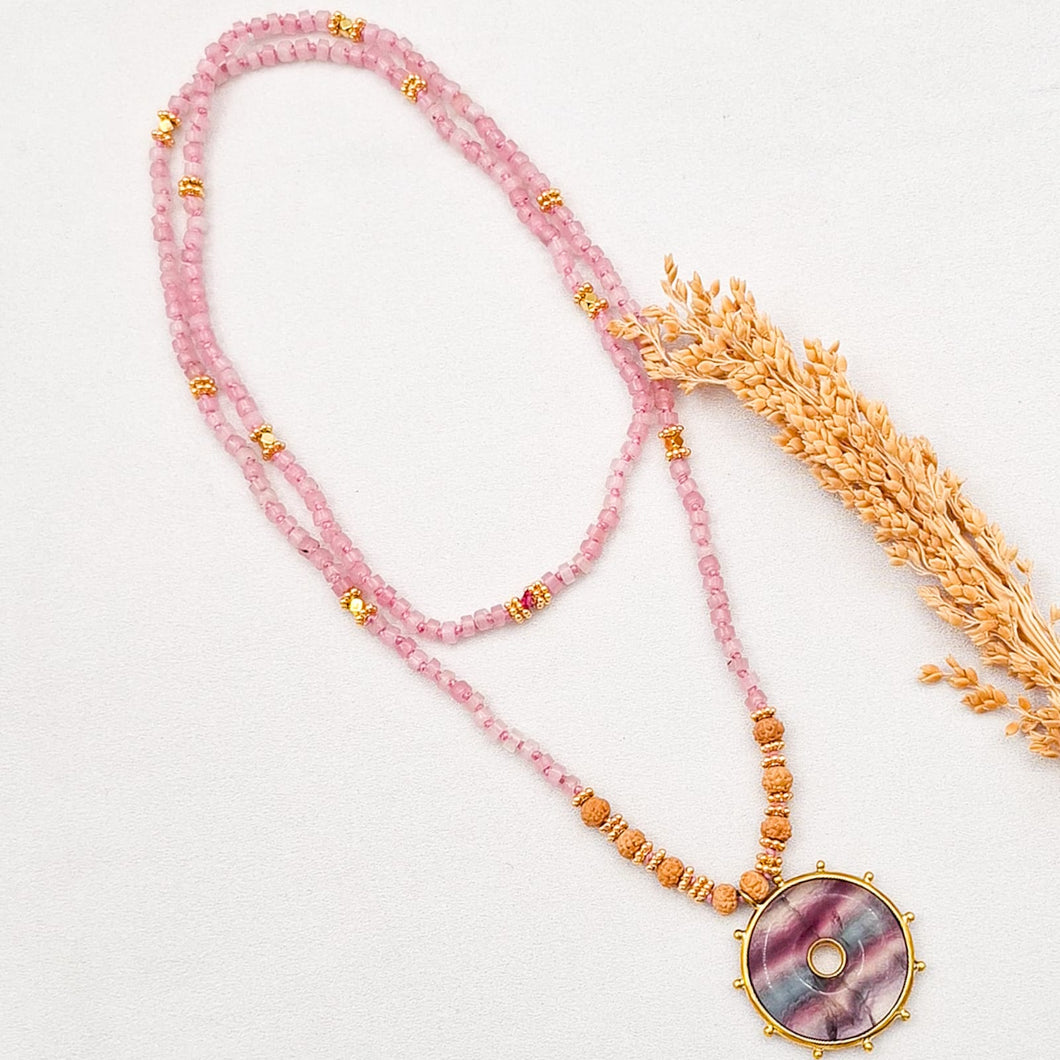 Necklace Mala Pendant Disc