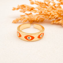 Load image into Gallery viewer, Ring Enamel Three Eye
