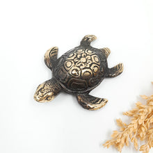 Load image into Gallery viewer, Brass Decor Antique Wisdom Turtle
