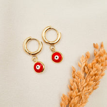 Load image into Gallery viewer, Earring Hoop Enamel Round
