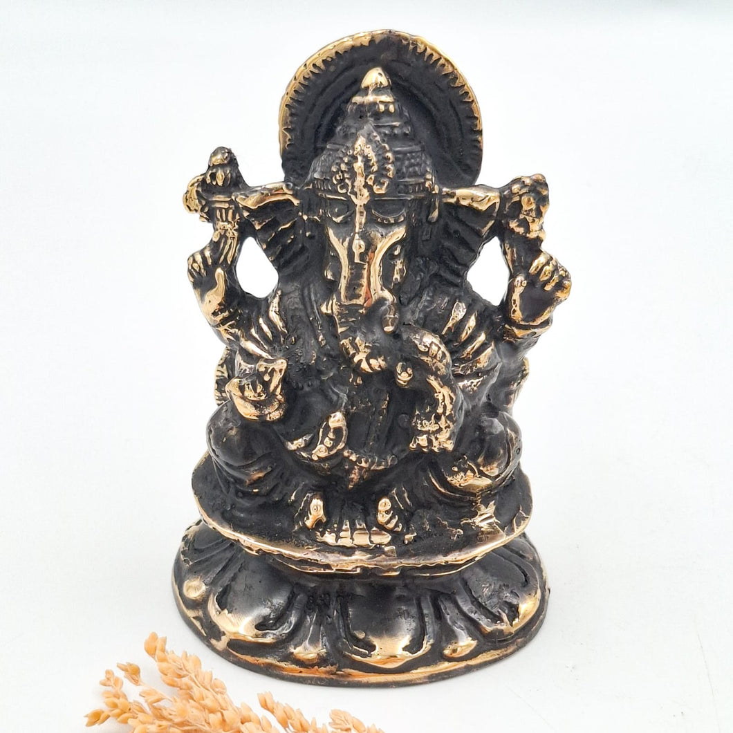 Brass Decor Lord Ganesha Happy