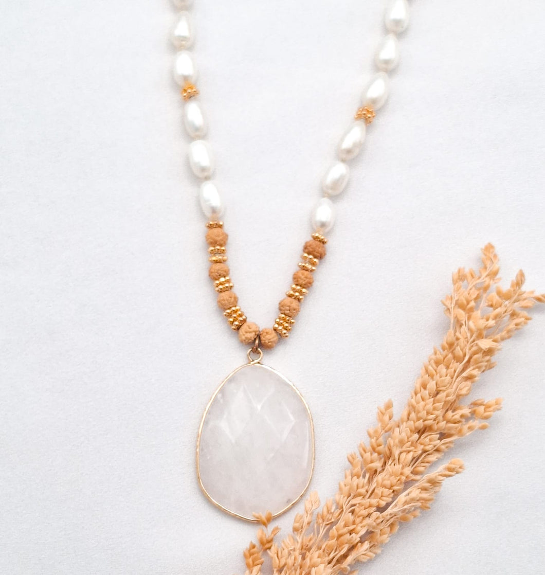 Necklace Yoga Oval Shape Pendant