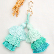 Load image into Gallery viewer, Keychain Double 3 Layer Tassel
