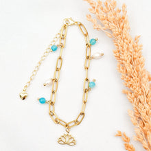 Load image into Gallery viewer, Bracelet Charm Pearl and Stone
