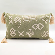 Load image into Gallery viewer, Cushion Cover Single Tribal Soft Green
