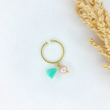 Load image into Gallery viewer, Ring Charm Pearl Tassel

