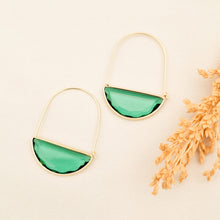 Load image into Gallery viewer, Earring Love Hoop Crystal Glass
