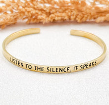 Load image into Gallery viewer, Bracelet Brass Quote 15 Cm
