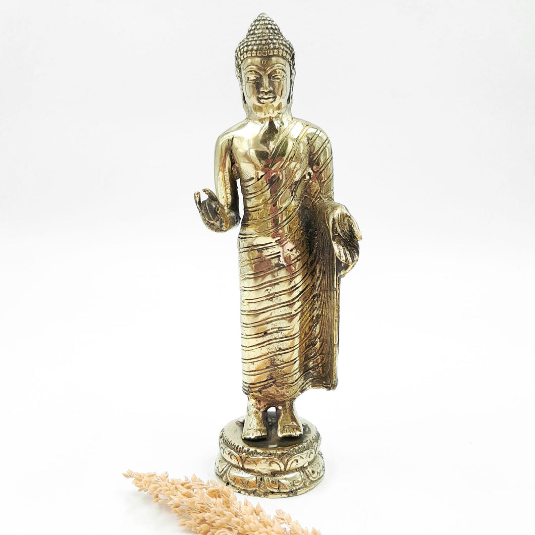 Brass Decor Standing Buddha