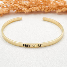 Load image into Gallery viewer, Bracelet Brass Quote 15 Cm
