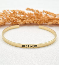 Load image into Gallery viewer, Bracelet Brass Quote 15 Cm
