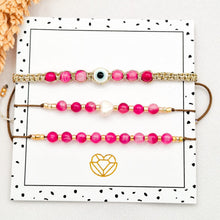 Load image into Gallery viewer, Bracelet Set Eyes and Stone
