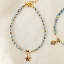 Load image into Gallery viewer, Bracelet Crystal Pearl &amp; Fairy Charm
