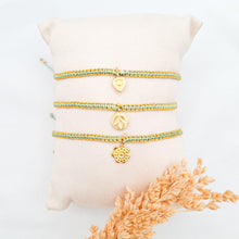 Load image into Gallery viewer, Bracelet Simple Macrame Golden Charm
