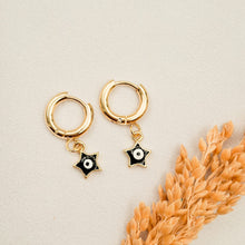 Load image into Gallery viewer, Earring Hoop Enamel Star
