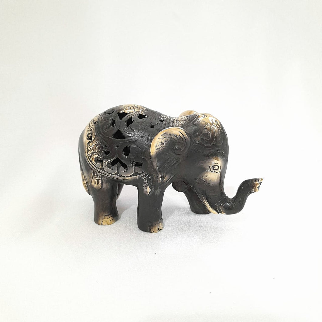 Brass Decor Elephant Happy Kerawang
