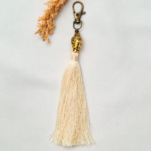 Load image into Gallery viewer, Keychain Tassel Buddha Head Small
