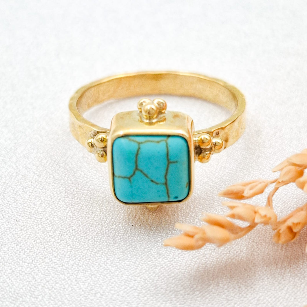 Ring Miss Turquoise Square