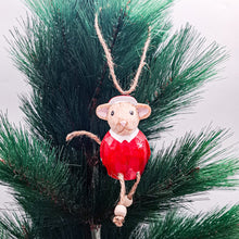 Load image into Gallery viewer, Mouse Santa Mini
