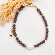 Load image into Gallery viewer, Bracelet Crystal &amp; Single Pearl

