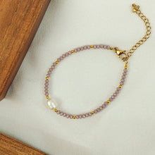Load image into Gallery viewer, Bracelet Crystal &amp; Single Pearl
