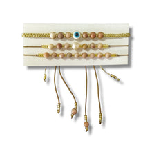 Load image into Gallery viewer, Bracelet Set Eyes and Stone
