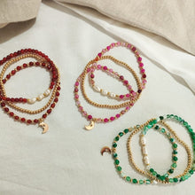 Load image into Gallery viewer, Bracelet Set Moon and Pearls
