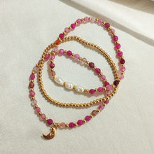 Load image into Gallery viewer, Bracelet Set Moon and Pearls

