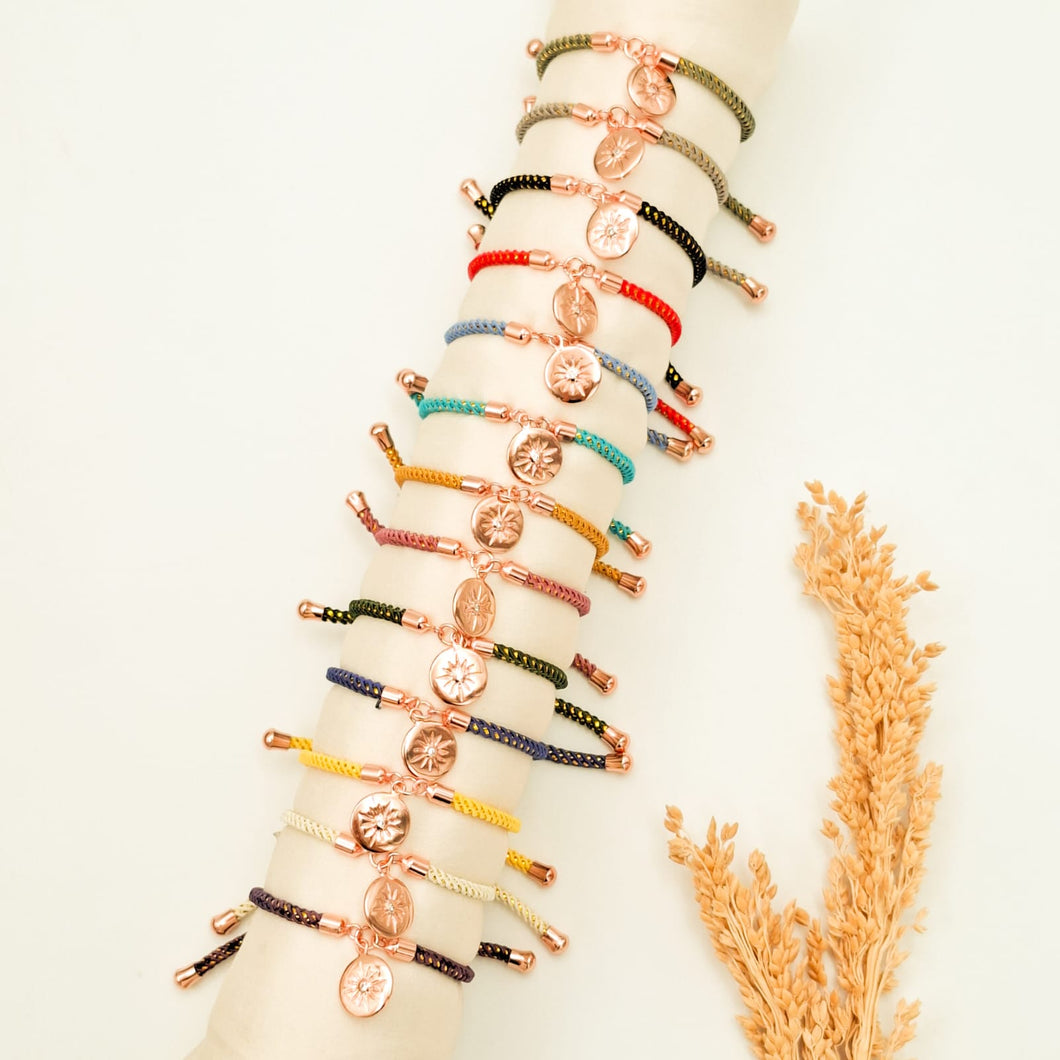 Bracelet Spiral Gold with Charm