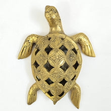 Load image into Gallery viewer, Brass Decor Batik Kerawang Turtle

