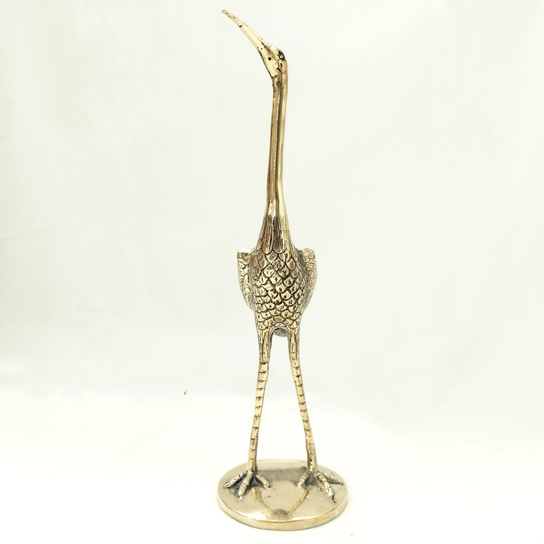 Brass Decor Crane Bird