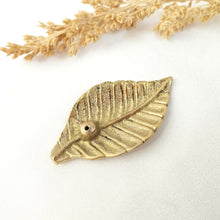 Load image into Gallery viewer, Brass Incense Holder Mini Leaf
