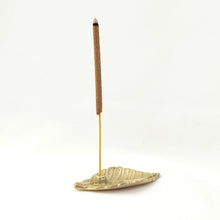 Load image into Gallery viewer, Brass Incense Holder Mini Leaf
