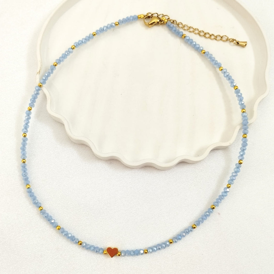 Necklace Crystal Love Pendant