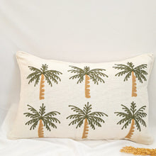Load image into Gallery viewer, Cushion Cover multi Palm Tree Green

