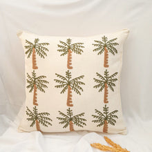 Load image into Gallery viewer, Cushion Cover multi Palm Tree Green
