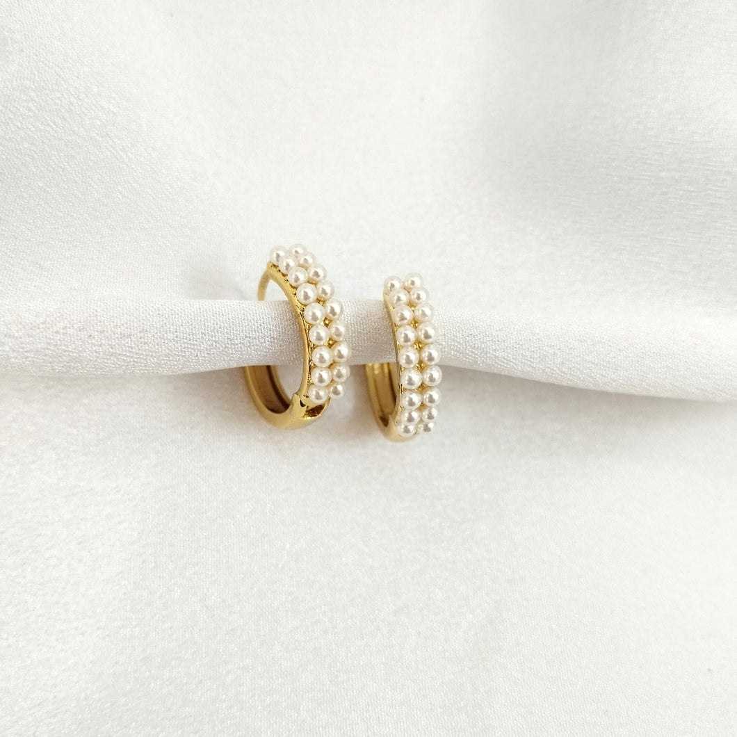 Earring Hoop Pearl Emily