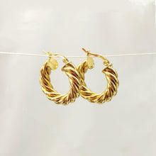 Load image into Gallery viewer, Earring Hoop Swirl
