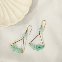 Load image into Gallery viewer, Earring Triangle with Stone
