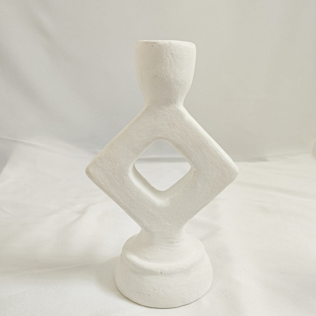Lombok Ceramic Art Candle Holder Triangle