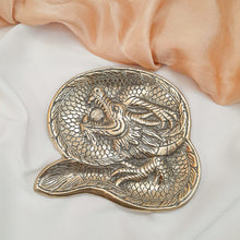 Load image into Gallery viewer, Plate Brass Trinket Tray Dragon
