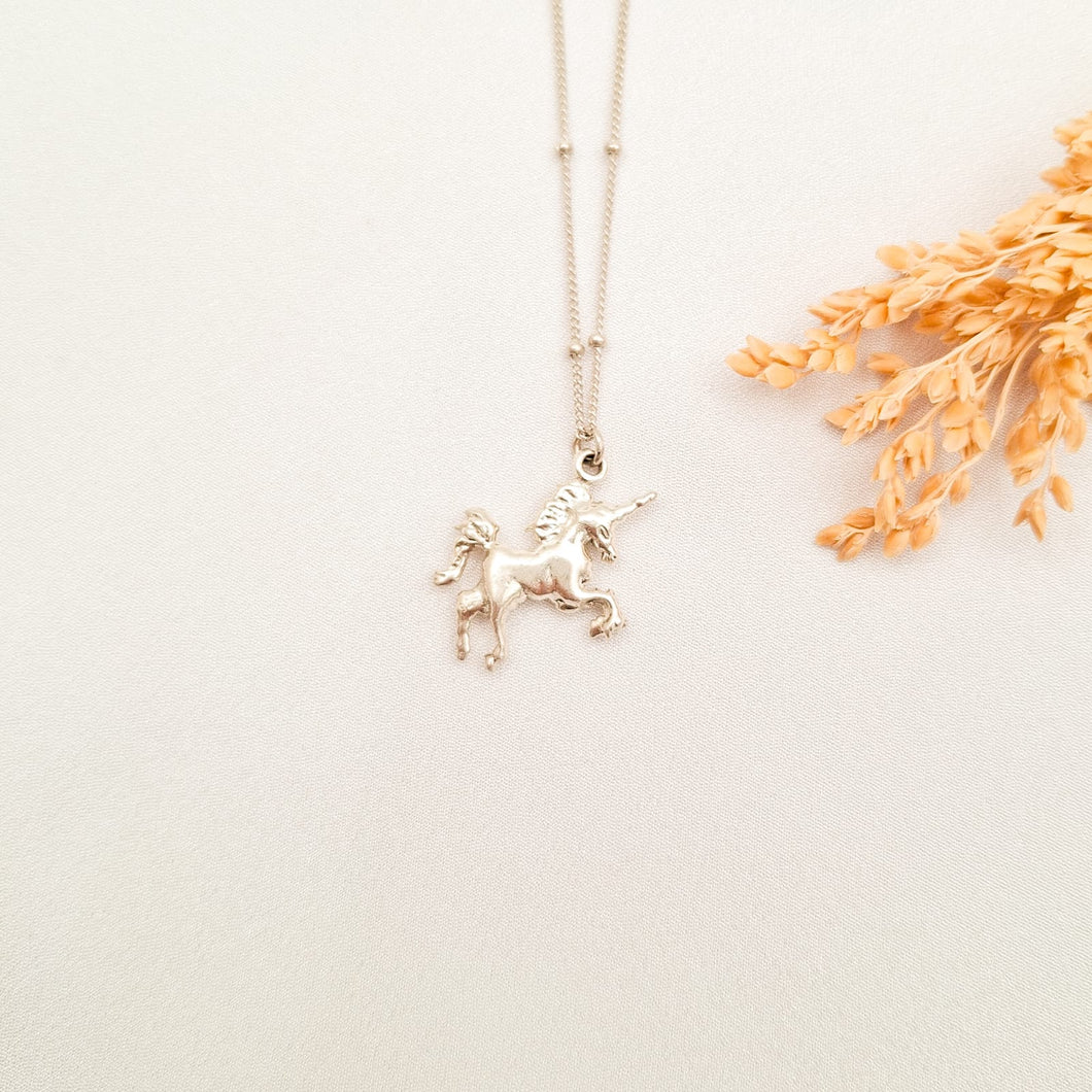 Necklace Plain Silver 925 Unicorn