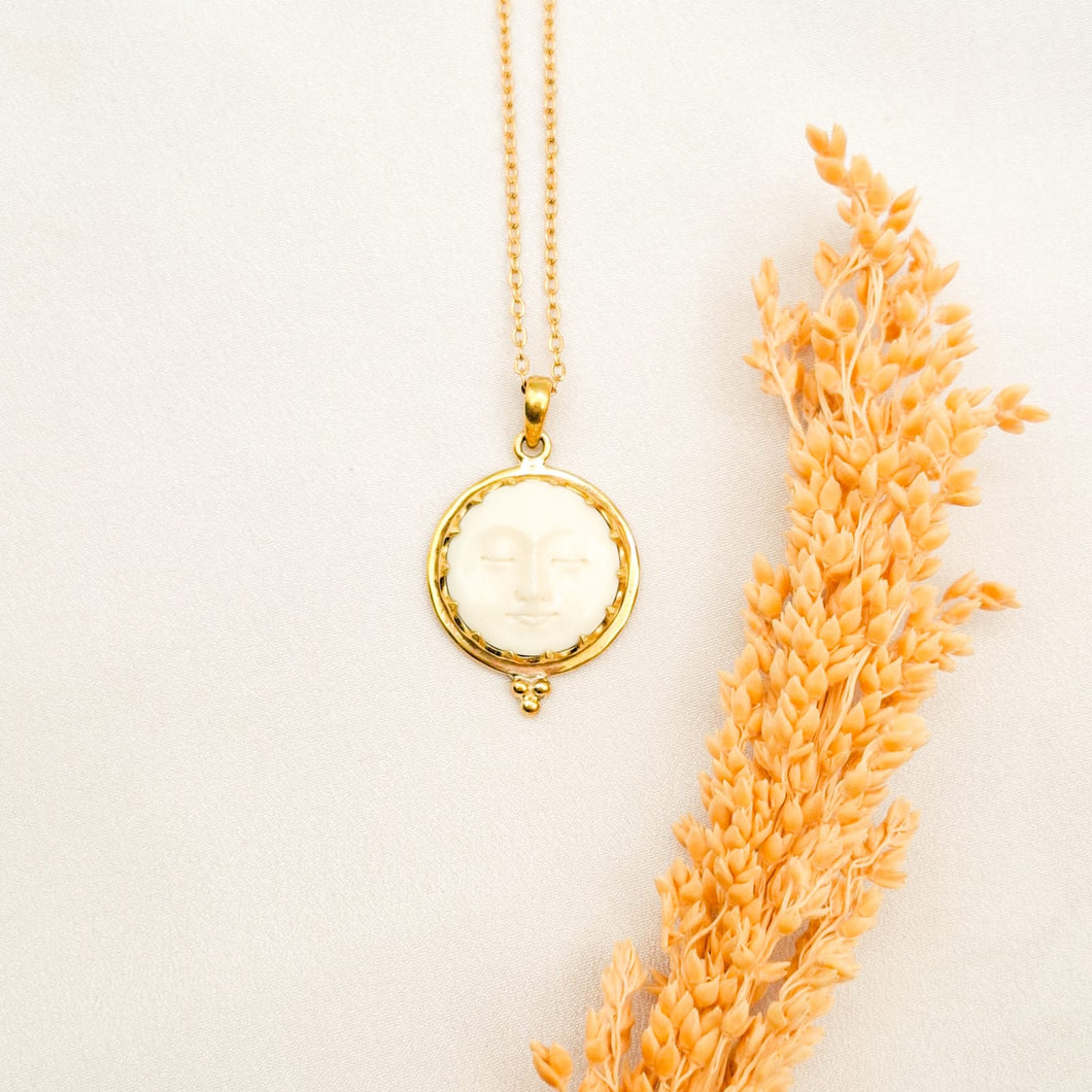 Necklace Moon Bone