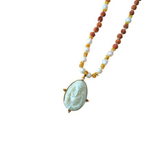 Load image into Gallery viewer, Necklace Yoga Rudragsha Pearl Bone Carving
